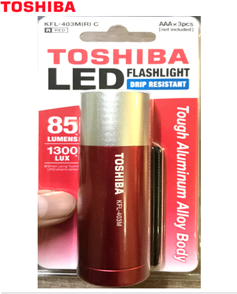 Toshiba KFG-403M; Đèn pin bóng LED Toshiba KFG-403M mini cầm tay chính hãng 