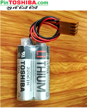 Toshiba 2ER17500V (2 viên ghép đôi); Pin nuôi nguồn Toshiba 2ER17500V lithium 3.6v 5400mAh /Xuất xứ NHẬT 