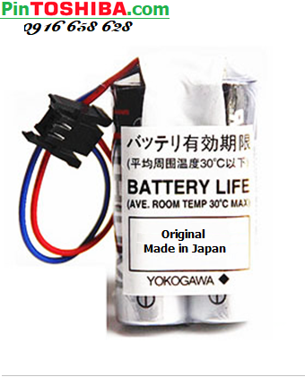 Pin YOKOGAWA S9158FA; Pin Toshiba 2ER6V (2viên ghép đôi) lithium 3.6v 4000mAh 