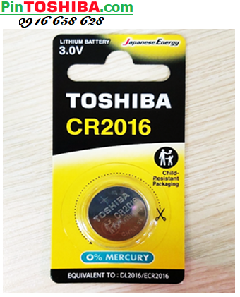Toshiba CR2016CP-1, Pin 3v lithium Toshibia CR2016CP-1 chính hãng /Loại vỉ 1viên